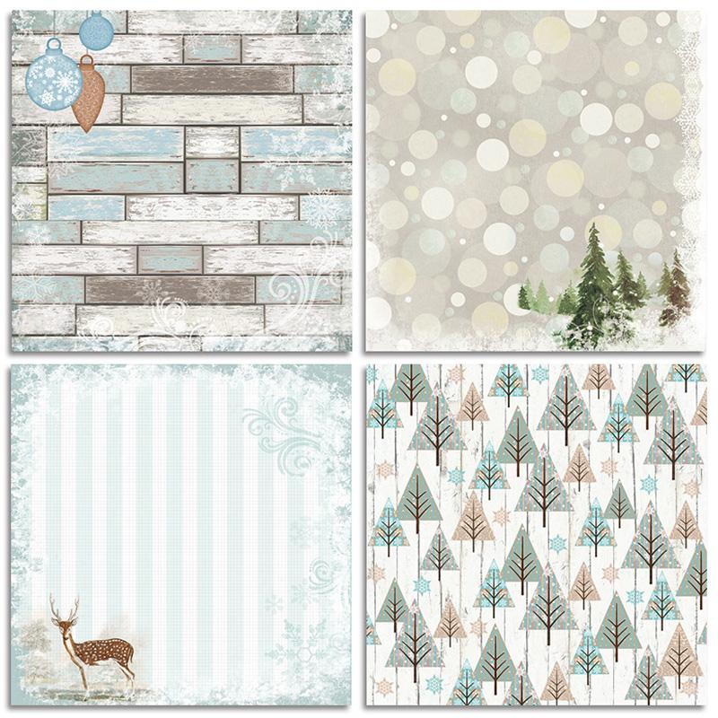 6 Inches Christmas Series Background Paper <24PCS> - lifescraft