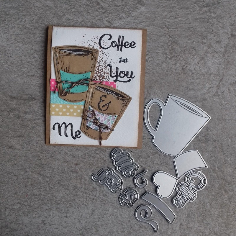 You and Me Coffee Cup Dies - Inlovearts