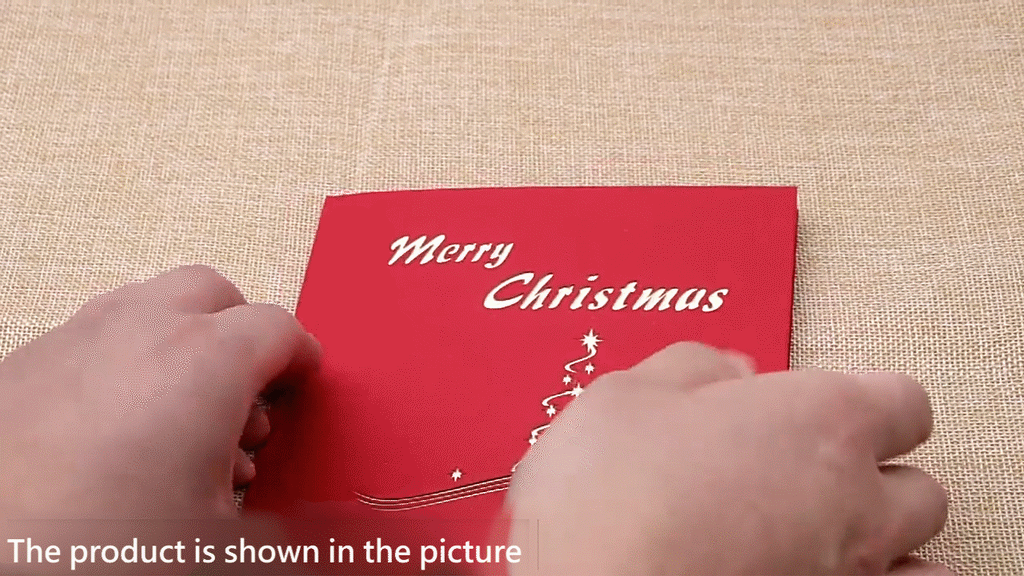 Christmas Tree Three-dimensional Greeting Card - Inlovearts
