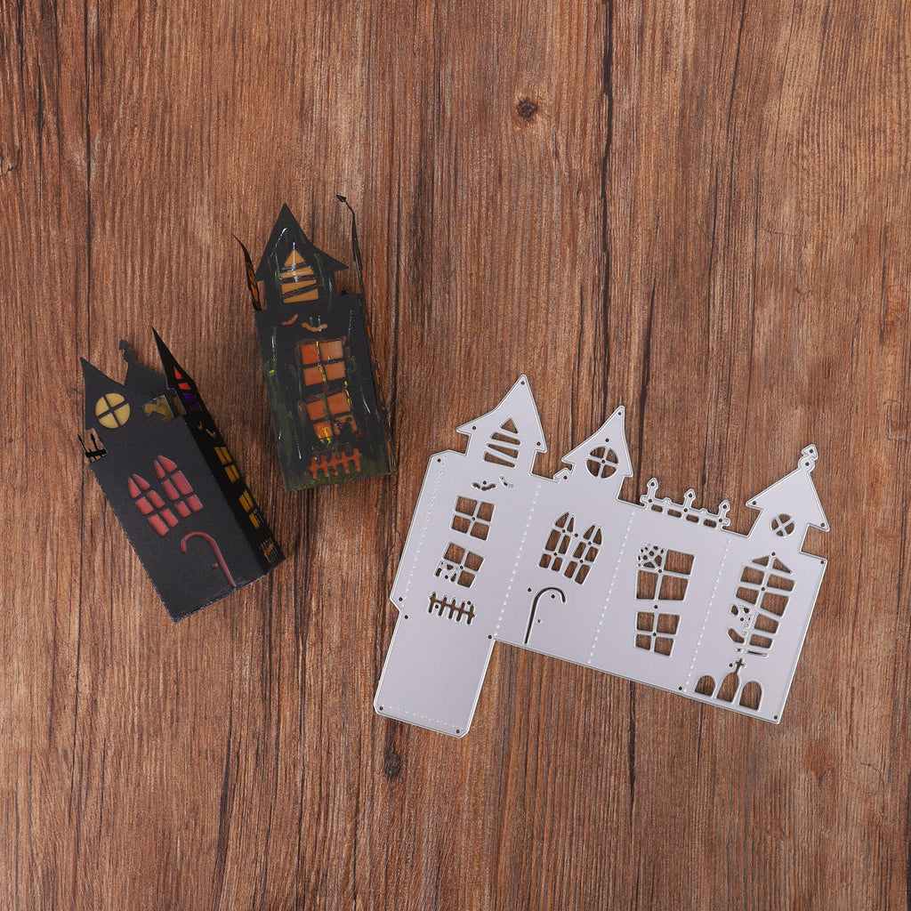 3D Ghost House Shape Box Decor Dies - Inlovearts
