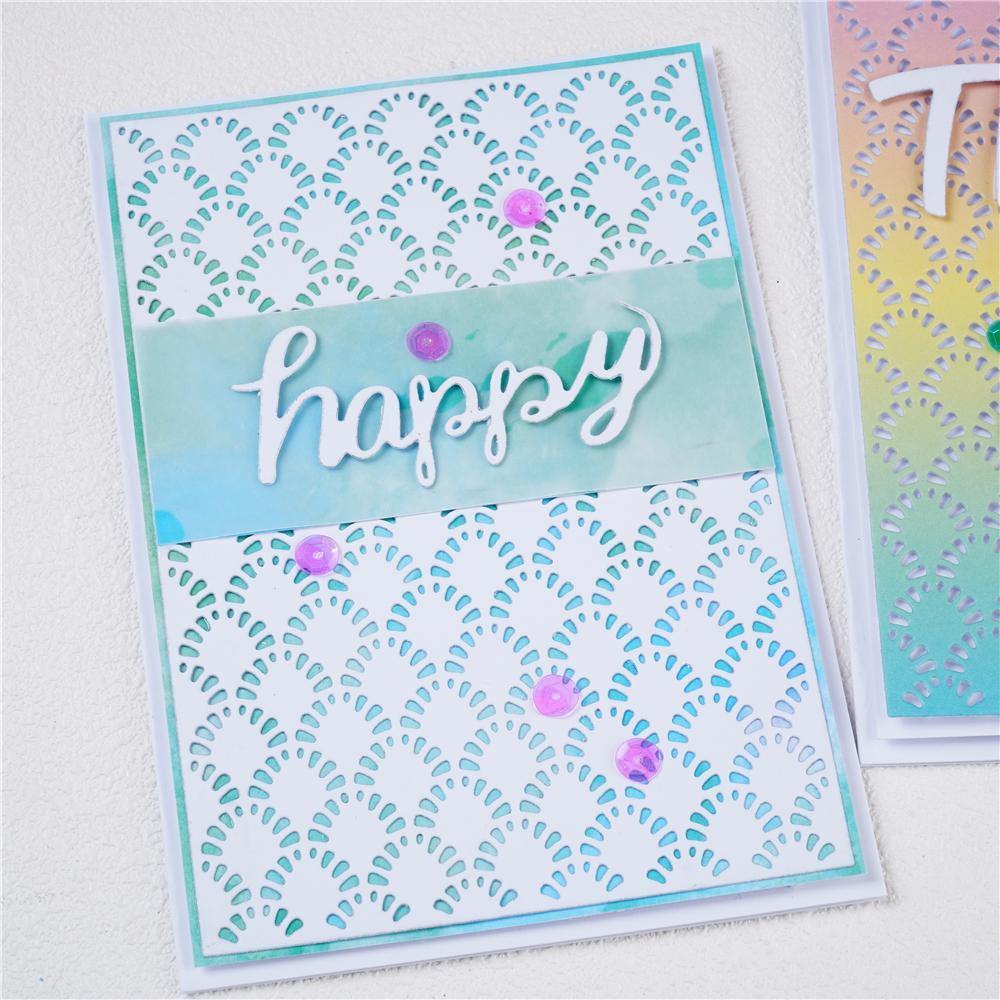 Inlovearts Diamond Background Cutting Dies - Inlovearts
