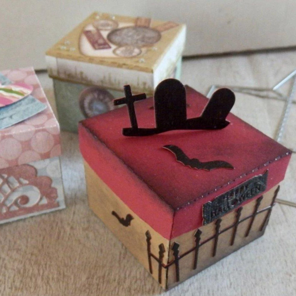 Lidded Square Mini Box  Dies - Inlovearts