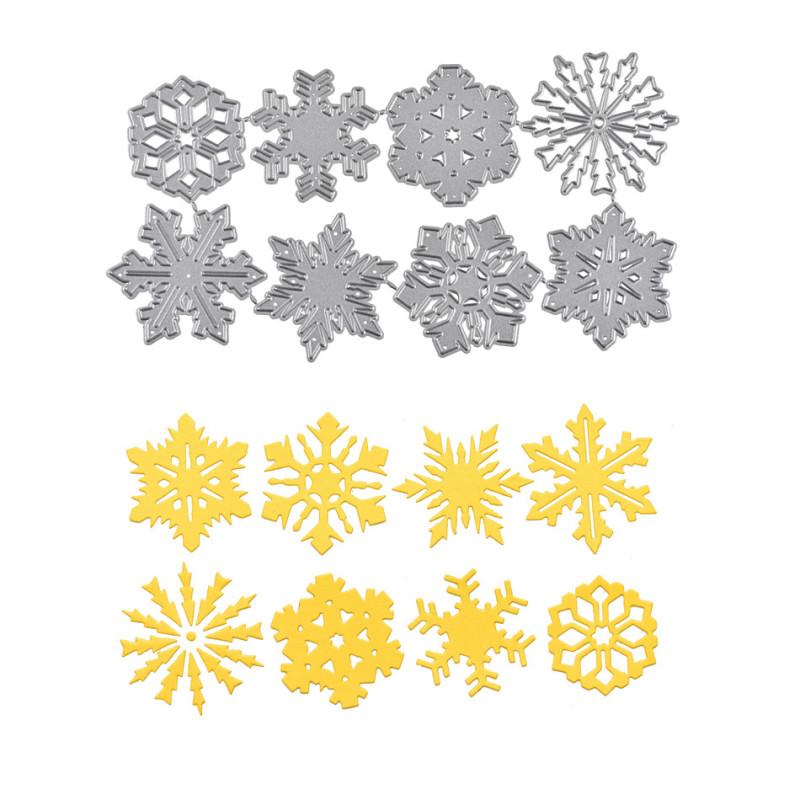 Lifescraft 8 Pcs Snowflake Set Metal Cutting Dies - lifescraft