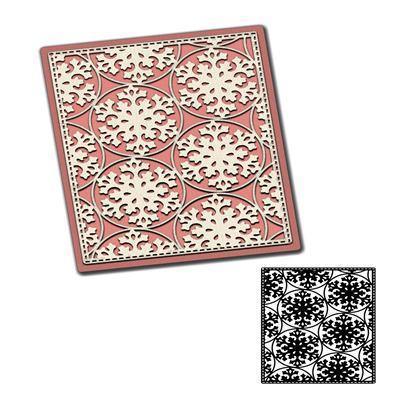 Hollow Snowflakes Pattern Background Dies - Inlovearts