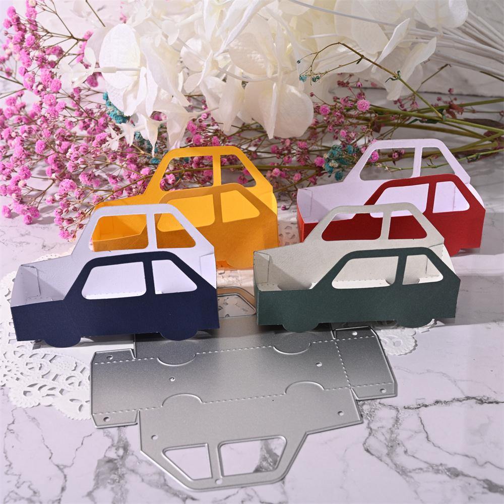 3D Foldable Cute Car Dies - Inlovearts